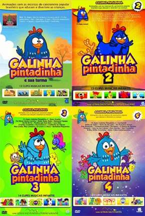 Capa para download torrent de Filme Galinha Pintadinha 1, 2, 3 e 4 - Todos os Filmes