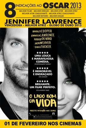 Capa para download torrent de Filme O Lado Bom da Vida - Silver Linings Playbook