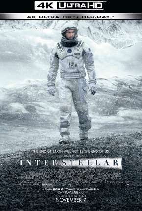Capa para download torrent de Filme Interestelar - IMAX - 4K