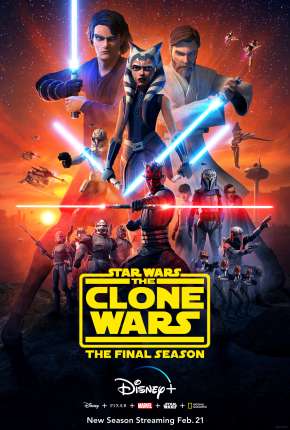 Capa para download torrent de Desenho Star Wars - A Guerra dos Clones 1ª até 7ª Temporada