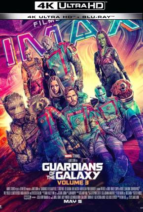 Capa para download torrent de Filme Guardiões da Galáxia Volume 3 - Imax HDR 4K