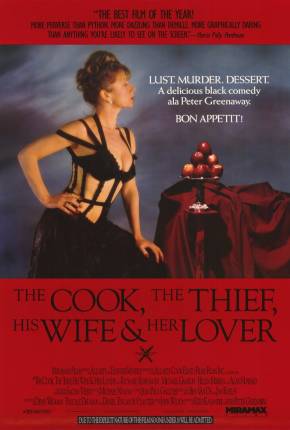 Capa para download torrent de Filme O Cozinheiro, o Ladrão, sua Mulher e o Amante - Legendado
